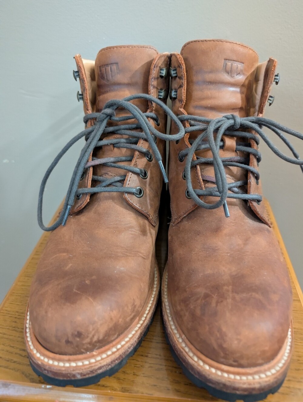 Wilcox Boots Shiloh Rust Brown Leather  Work Lace  Men's Size 10